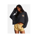 Billabong Women's Beach Boyfriend Long Sleeve Crop Top