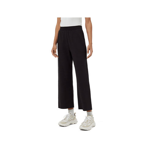 Ten Tree Women's SoftTerry Light Cropped Wide Leg Pants