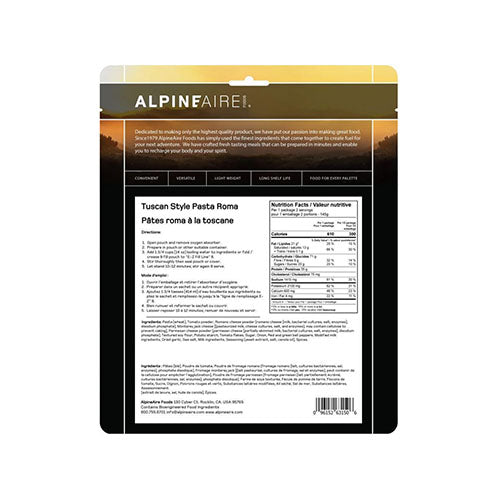 AlpineAire Tuscan Style Pasta Roma