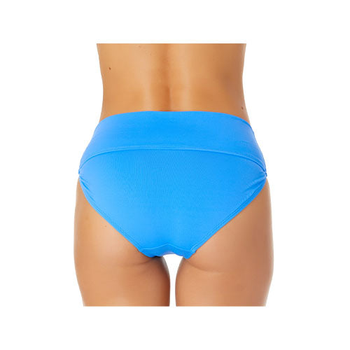 Anne Cole Ring Plunge Tri Top / Soft Band High Waist Bottom