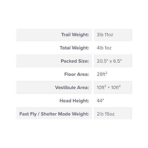 Big Agnes Salt Creek SL2 Superlight Tent