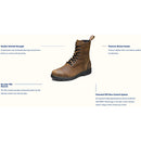 Blundstone 2532 - Original Lace Up Tall Tobacco Suede
