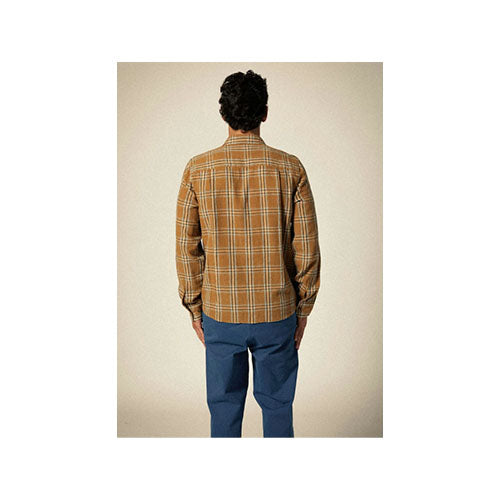 Brixton Men's Charter Linen Blend Long Sleeve Shirt