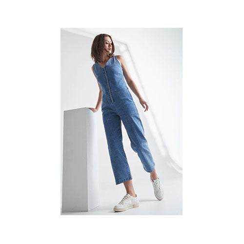 Duer Women's Denim Tailored Jumpsuit