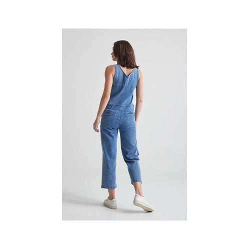 Duer Women's Denim Tailored Jumpsuit