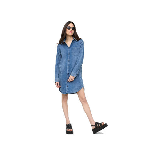 Duer Women's Performance Denim Light Shirt Dress