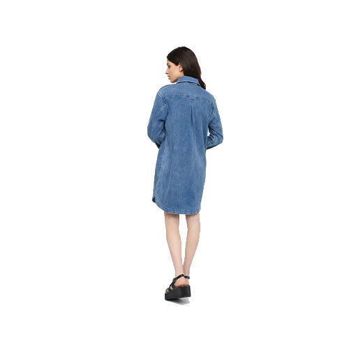 Duer Women's Performance Denim Light Shirt Dress