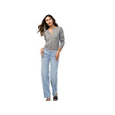 Duer Women's Mid Rise Stretch Straight Jeans