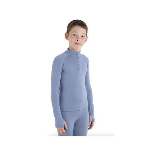 Icebreaker Kids' Merino 260 Tech Long Sleeve Half Zip Thermal Top