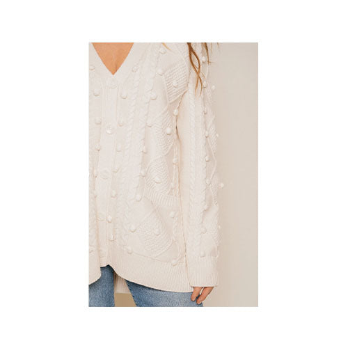 Jackson Rowe Unwind Pom Cardigan