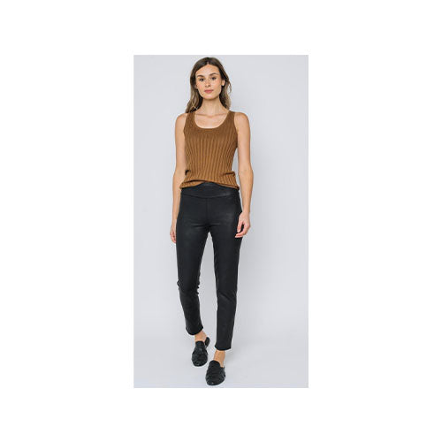 Orb Audrey Faux Leather Ankle Pant