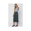 Orb Sally Button Front Midi Skirt