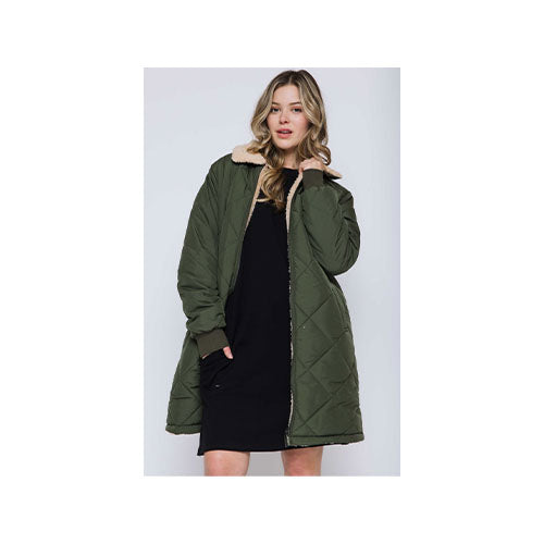 Orb Sydney - Reversible Sherpa Lined Coat