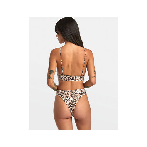 RVCA Meow V-Wire Crop Top and Meow High Rise Cheeky Bikini Bottoms