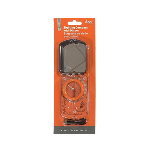 SOL Sighting Compass With Mirror