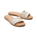 Toms Women's Shea Cream Leather Slides