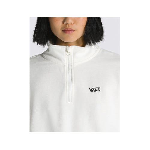 Vans Women's Left Chest Logo Half Zip Pullover