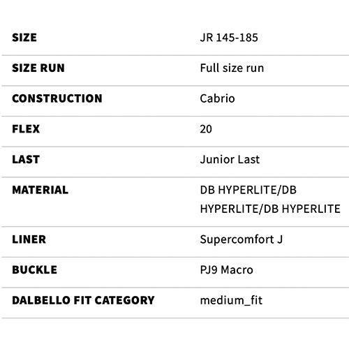 2023 Dalbello CX 1.0 GW Jr Ski Boot