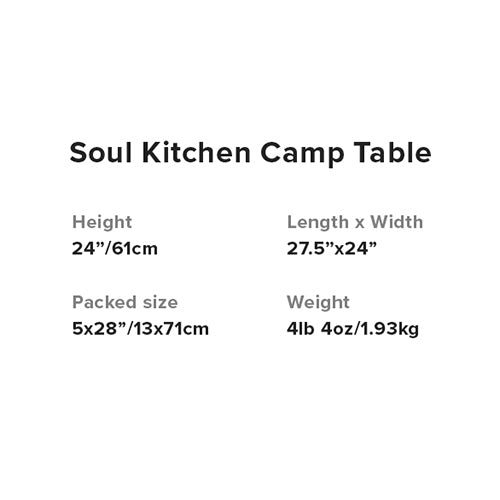 Big Agnes Soul Kitchen Camp Table