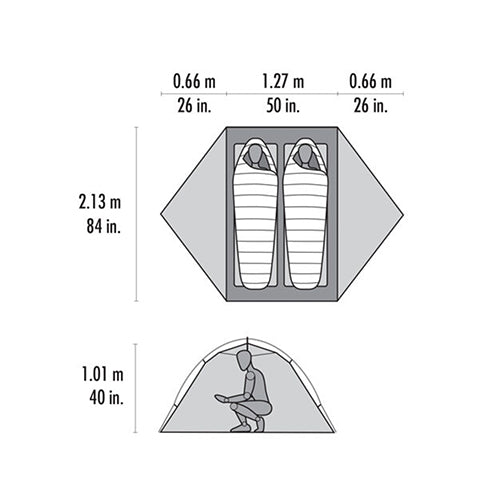 MSR Hubba Hubba 2 Person Tent V9