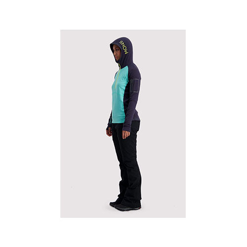 Mons Royale Women's Ascend Mid Half Zip Hood