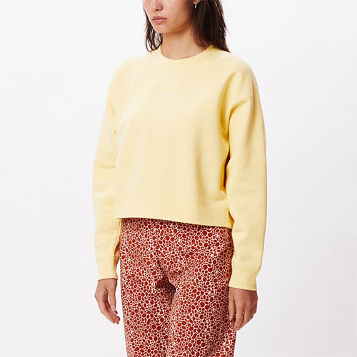 Obey W Character Cropped Crew