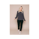 Orb Laurie - Long Sleeve Woven Blouse