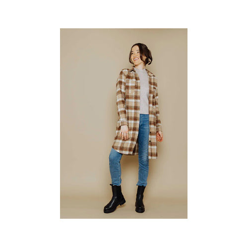 Orb Mercer-Plaid Shacket
