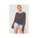 Spiritual Gangster Lotus Gathered Hacci Top