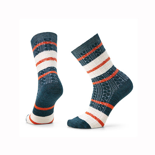 Smartwool Women's Everyday Striped Cable Crew Socks