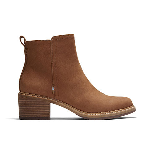 Toms W Waxy Leather Marina Booties