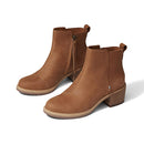 Toms W Waxy Leather Marina Booties