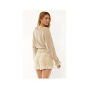 Amuse Women's Turpel Long Sleeve Knit Sweater