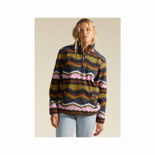 Billabong Women's A/Div Boundary Mock 3 Half-Zip Pullover Sweatshirt