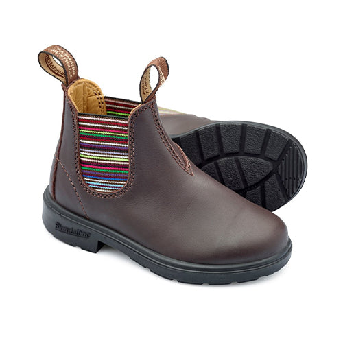 Blundstone 1413 - Kids Brown Striped Elastic