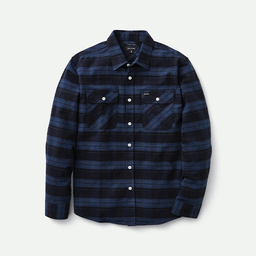 Brixton Men's Bowery Stretch L/S Crossover Flannel