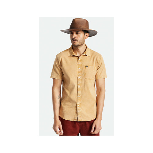 Brixton Men's Charter Oxford Woven Short Sleeve