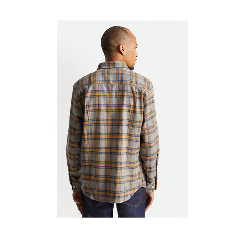 Brixton Men's Bowery Stretch L/S Crossover Flannel