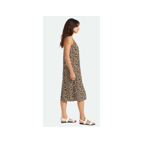 Brixton Leopard Midi Slip Dress