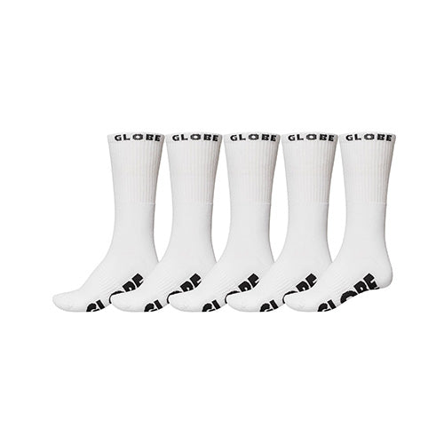 Globe Whiteout Socks - 5 Pack