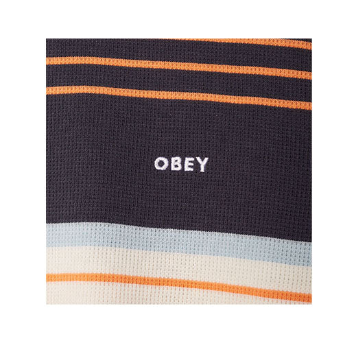 Obey Berto Thermal Stripe Long Sleeve