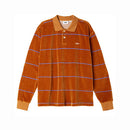 Obey Men's Fete Velour Stripe LS Polo