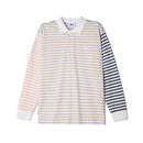 Obey Marcel Striped Polo Long Sleeve