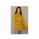 Orb Women's Laura-Cabled Cowl Neck Tunic