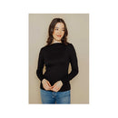 Orb Sara-Boat Neck Long Sleeve Tee