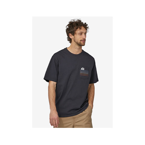 Patagonia Men's Line Logo Ridge Stripe Pocket Tee