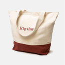Rhythm Canvas Beach Tote