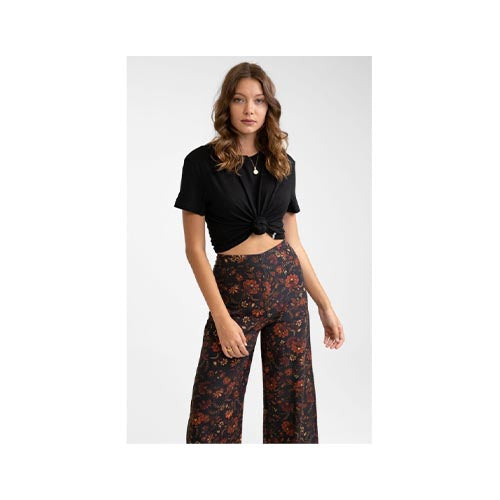 Rhythm Women's Linen Slub Boyfriend Tee