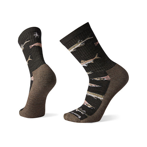 Smartwool Hike Light Fish Pattern Crew
