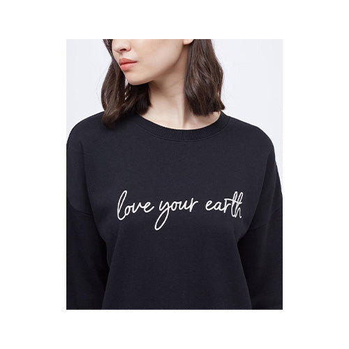 Ten Tree Women's Love Your Earth Oversized Crew